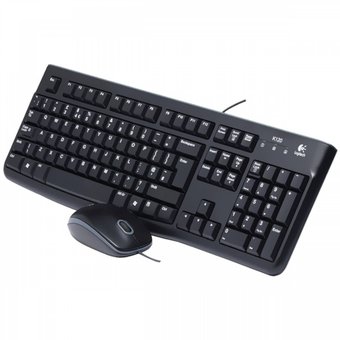 Teclado y Mouse Logitech MK120 USB Español Negro