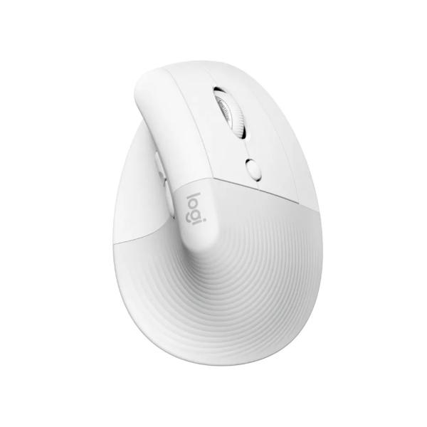 Mouse Logitech Lift Vertical Ergonomico Blanco