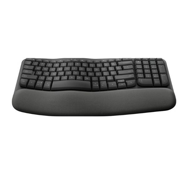 Teclado Logitech Wave Keys Inalambrico Ergonomico Español Grafito