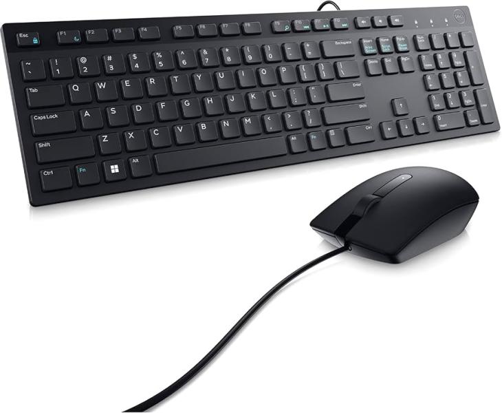Teclado y Mouse Dell KM300C Inalambrico Ingles Negro