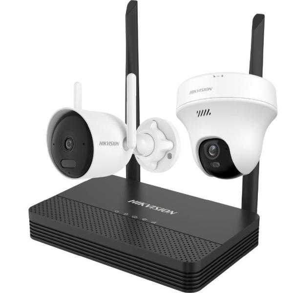 Kit de Camaras Hikvision NVS 4 Canales WiFi 4MP + 5MP